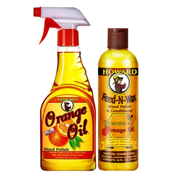 豪德（HOWARD）美国进口地板清洁护理套装473ml*2瓶实木地板蜡木地板抛光保养蜡