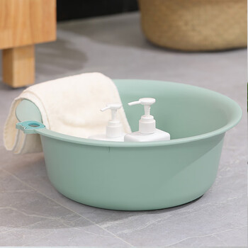 福爱家洗脸盆中号34cm宝宝塑料盆洗脚盆泡脚盆洗手盆洗衣盆洗菜盆单只装 福爱家洗脸盆中号34cm宝宝塑料盆洗脚盆泡脚盆洗手盆洗衣盆洗菜盆单只装