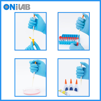 ONILAB实验室定量迷你移液器 单道微量加样枪吸头 标准款 蓝色100ul适配200ul吸头