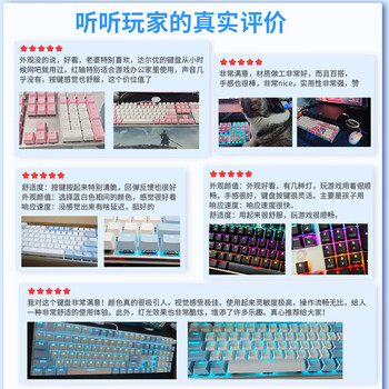 达尔优(dareu)EK815机械合金键盘 有线键盘 游戏键盘 108键单光 男生女生 电脑键盘 白色蓝色 青轴 达尔优(dareu)EK815机械合金键盘 有线键盘 游戏键盘 108键单光 男生女生 电脑键盘 白色蓝色 青轴