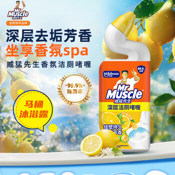 威猛先生(Mr Muscle)洁厕灵 600g*2瓶 柠檬草香 洁厕剂 马桶清洁 超市同款 威猛先生(Mr Muscle)洁厕灵 600g*2瓶 柠檬草香 洁厕剂 马桶清洁 超市同款