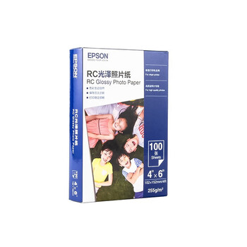 爱普生（EPSON）6寸RC光泽照片纸4R 100张/包 C13S450386 彩色喷墨打印机相纸/证件照/生活照/明信片/照片打印