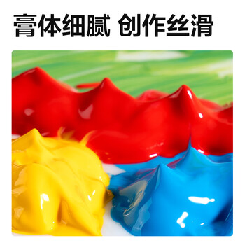 得力（deli）丙烯颜料24色5ml初学入门美术绘画套装画画改鞋写生黑板报墙绘出游手绘礼物73915热门商品