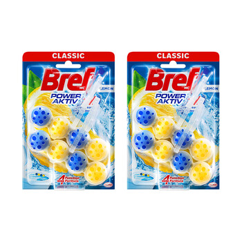 妙力（Bref）汉高进口洁厕球 4挂 柠檬 马桶挂壁清洁球除臭留香洁厕宝去污防垢