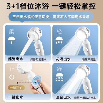 佳立方旅行花洒过滤净水美肤护发增压出水酒店通用便携收纳手持淋浴喷头 佳立方旅行花洒过滤净水美肤护发增压出水酒店通用便携收纳手持淋浴喷头