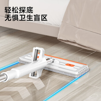 五月花平板拖把42cm3布家用一拖净免手洗2026吸水拖地神器拖布墩布