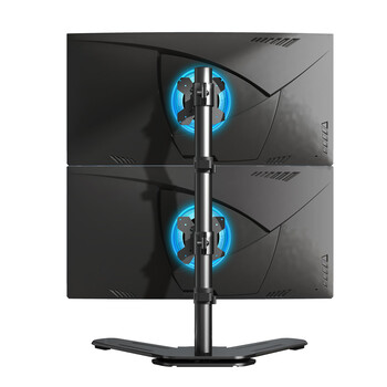 LUCKPRO显示器支架双屏  上下双屏显示器支架 电脑桌支架 双屏支架臂 显示器增高架 免打孔支架15-30英寸