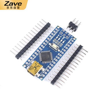 ZAVE 适用于arduino nano uno开发板套件 TYPEC接口 168P芯片 焊排针+线 ZAVE 适用于arduino nano uno开发板套件 TYPEC接口 168P芯片 焊排针+线