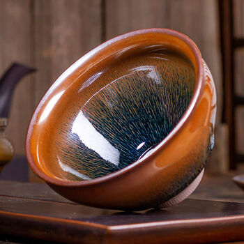 宋代建窑兔毫盏图片- 京东