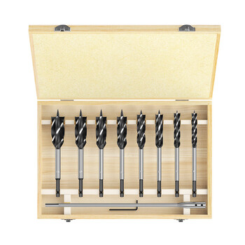 HUHAO支罗钻打孔神器塑料木板开孔器工具六角柄加长木工钻头套装大全9