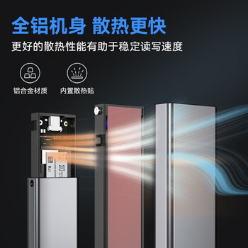 DOCKCASE多凯斯高速M2移动硬盘盒NVMe/PCIe协议固态SSD硬盘壳Type-C3.2接口笔记本外置大容量小型M.2盒子