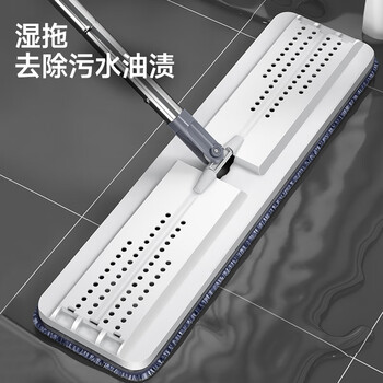 五月花45CM特大号2块装刮刮桶平板拖把替换布配件超细纤维 五月花45CM特大号2块装刮刮桶平板拖把替换布配件超细纤维