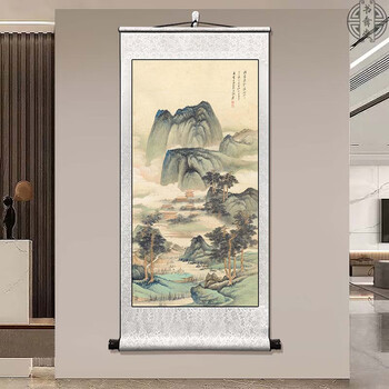 张大千画山水价格报价行情- 京东