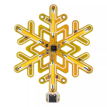 伍陆电子雪花灯触摸无极调光制作套件 手工电子DIY焊接电路梦幻小夜灯 套件+透明亚克力外壳 伍陆电子雪花灯触摸无极调光制作套件 手工电子DIY焊接电路梦幻小夜灯 套件+透明亚克力外壳