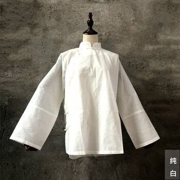 孝衣纯棉上衣孝裤套装丧服孝帽男女大襟传统孝服孝子孝女纯白葬礼 纯白大襟上衣 涤棉【图片 价格 品牌 报价】-京东