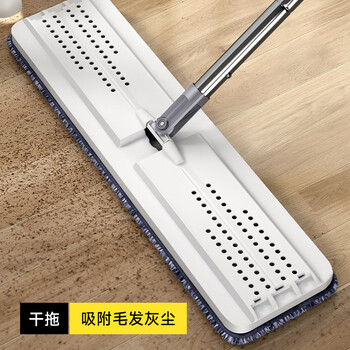 五月花平板拖把特大号45CM2配布杆长128CM刮刮桶免手洗拖把拖地神器 五月花平板拖把特大号45CM2配布杆长128CM刮刮桶免手洗拖把拖地神器