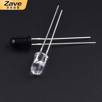 ZAVE 直插 3/5mm红外发射管 3mm透明发射管（10只）