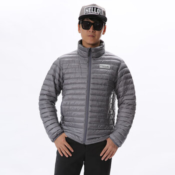 RUNNING RIVER奔流 男冬 轻薄款棉服户外运动骑行登山滑雪中层衣外套L2396L2397 L2396-051灰 无帽 50-L