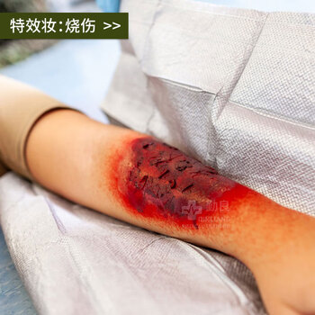 勤良伤情呈现模拟器材高级版卫勤战救模拟训练模块54种模块组件硅胶伤情贴片 伤情模块化妆套盒QL/C054