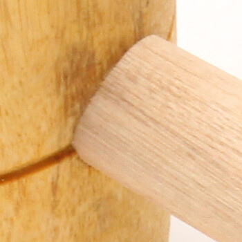 海斯迪克 木榔头 木工锤大木槌 手工锤木柄大木锤 中号加大 2个装