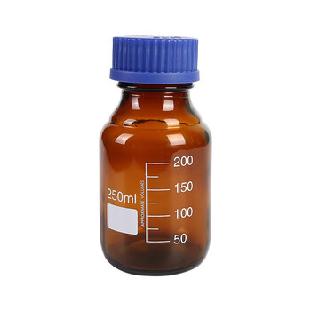 化科蓝盖丝口试剂瓶高硼硅玻璃瓶实验室化学螺口广口棕色透明密封瓶罐 高硼硅蓝盖棕色10000ml