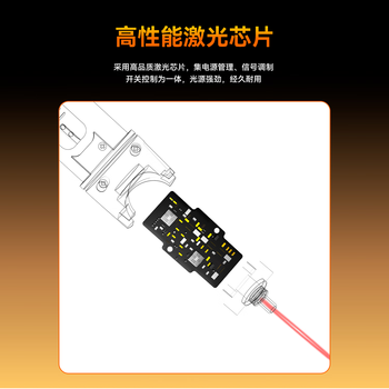 毕亚兹 光纤红光笔光纤测试打光笔5mW断点故障检测器激光红光源测试仪探测笔5公里KM通光笔SC/FC/ST接头