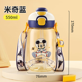 迪士尼儿童水杯带吸管夏季双饮塑料壶幼儿园男女小学生便携直饮喝水杯子 迪士尼儿童水杯带吸管夏季双饮塑料壶幼儿园男女小学生便携直饮喝水杯子