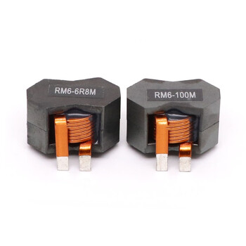 瀚时恒业 大电流扁铜线电感滤波储能直插磁芯 10uH-15A-RM6/20个 瀚时恒业 大电流扁铜线电感滤波储能直插磁芯 10uH-15A-RM6/20个