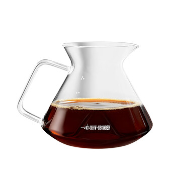 MHW-3BOMBER 轰炸机咖啡手冲咖啡壶 滴漏式咖啡器具 山丘玻璃分享壶600ml