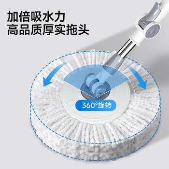五月花旋转拖把2拖布家用一拖净免手洗2025省力带桶拖地神器