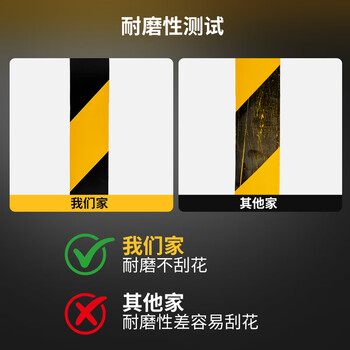  安全警示胶带红白PVC斑马胶带5S车间地面划线定位标识贴仓库区域隔离警戒线50mm*33m BD-P5301