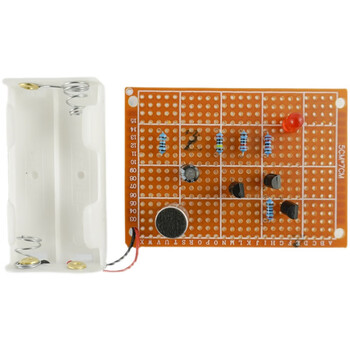 科睿才洞洞板新手电路板焊DIY制作元件多用板焊接练习套件初学者学生 洞洞板6件套件（玻纤板） Q1000065