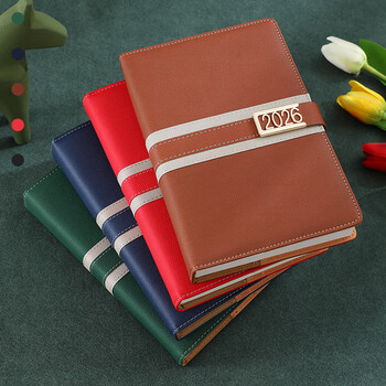 法拉蒙 2026年日程本365日一天一页时间管理每日计划表工作笔记本本子加厚手册便携手帐本可定制 A5/棕色 法拉蒙 2026年日程本365日一天一页时间管理每日计划表工作笔记本本子加厚手册便携手帐本可定制 A5/棕色