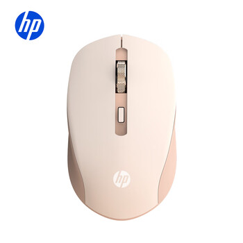 惠普（HP）S1000 Plus 无线鼠标 办公鼠标 家用/商务办公/笔记本/台式机USB接口即插即用 鼠标无线清新奶茶色