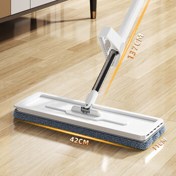 太太乐平板拖把42cm+4配布家用一拖净懒人拖地神器免手洗