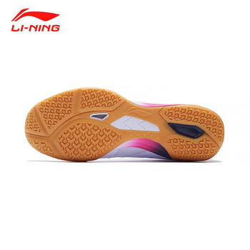 李宁（LI-NING）乒乓球鞋男女款专业防滑耐磨缓震运动鞋 林高远同款-白/蓝/粉 37