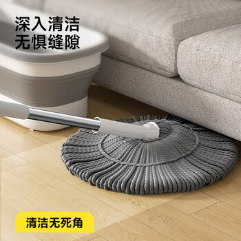 五月花拧水拖把45CM1布138CM必卡锁自拧水家用一拖净免手洗2026大号拖布