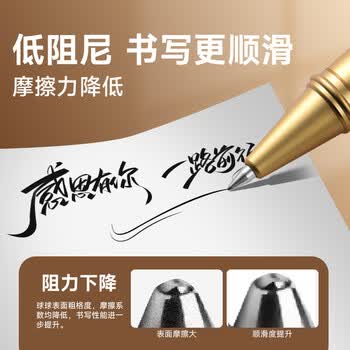 梦特娇（MONTAGUT）【毕业礼物】签字笔学生商务宝珠笔办公书写礼盒装高档精致礼物伴手礼礼遇系列香槟金0.5mm