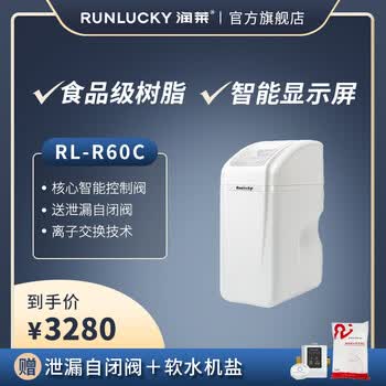 润莱 中央家用软水机 全屋软水机 净水器除水垢 RL-R60C / R110C RL-R60C（1卫 1-3口人）