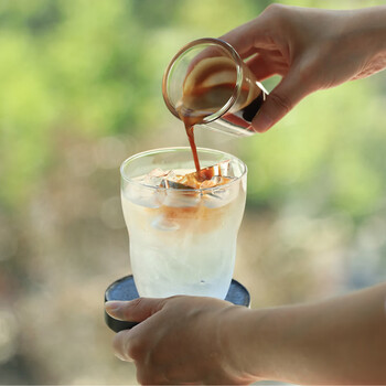 HARIO 原装进口耐热玻璃意式浓缩咖啡杯带刻度盎司杯标准量杯2只装 HARIO 原装进口耐热玻璃意式浓缩咖啡杯带刻度盎司杯标准量杯2只装