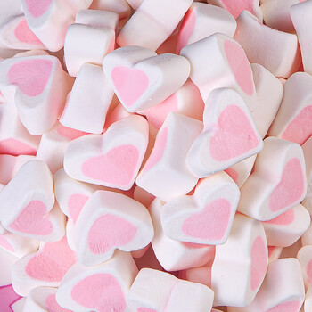海象人500g混装彩色棉花糖蛋糕冰淇淋装饰心形爱心花粒小圆柱彩虹樱花