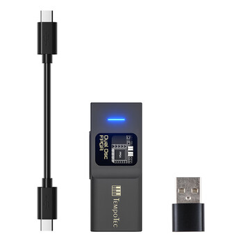 节奏坦克 奏鸣曲BHD Pro 双芯便携解码耳放小尾巴4.4mm+3.5mm/usb声卡DSD512/MQA Type-C 可调音量 黑色