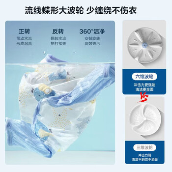 康佳（KONKA）8公斤 半自动波轮洗衣机 大容量 双桶双缸 脱水甩干机 家电XPB80-752S