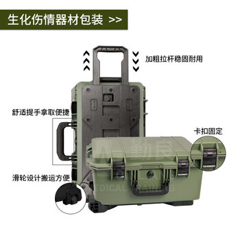 勤良伤情呈现模拟器材高级版卫勤战救模拟训练模块54种模块组件硅胶伤情贴片 伤情模块化妆套盒QL/C054