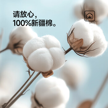 最生活新疆长绒棉洗脸毛巾1条装 纯棉家用吸水毛巾柔软擦脸洗面巾 蓝色