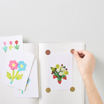 STALOGY 标签贴 标签纸贴纸 口取纸 便利贴 贴纸标签 圆点贴 便签 索引纸 16mm 混色清淡