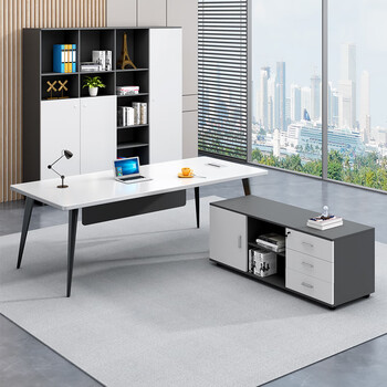 森菲亚 办公桌老板桌简约现代经理桌办公室单人主管桌办公家具