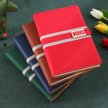 法拉蒙 2026年日程本365日一天一页时间管理每日计划表工作笔记本本子加厚手册便携手帐本可定制 A5/红色 法拉蒙 2026年日程本365日一天一页时间管理每日计划表工作笔记本本子加厚手册便携手帐本可定制 A5/红色