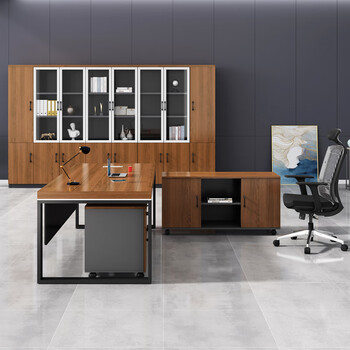 圣黎简约现代单人老板桌大班台主管经理办公桌椅组合1.4*0.7米单桌 圣黎简约现代单人老板桌大班台主管经理办公桌椅组合1.4*0.7米单桌