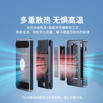 阿卡西斯（acasis）USB4.0硬盘盒扩展坞NVMe M.2移动硬盘盒超清8k雷雳转换器适配Macmini兼容雷电拓展坞TBU405Plus